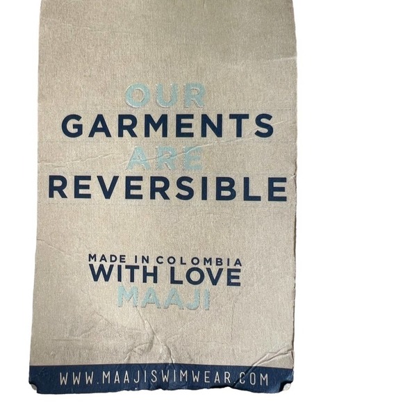 Maaji reversible Bikini Top chimeric wayfarer 2014 ruffle NWT Size Small - Picture 5 of 11